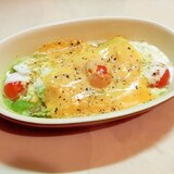 アボカド・トマト・オクラの温チーズ